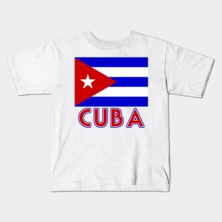 The Pride of Cuba - Cuban Flag Design Kids T-Shirt